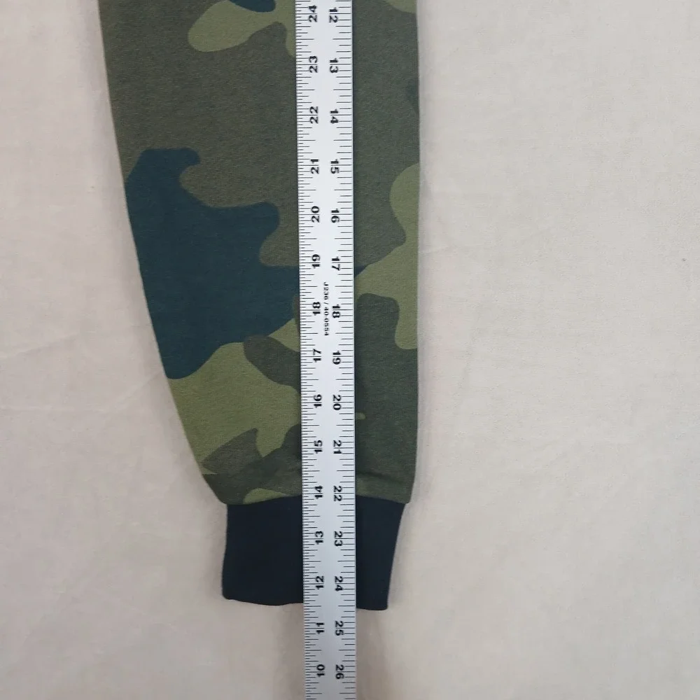 VTG Adidas Small Mens Sweater Hoodie Trefoil Camo 21x26